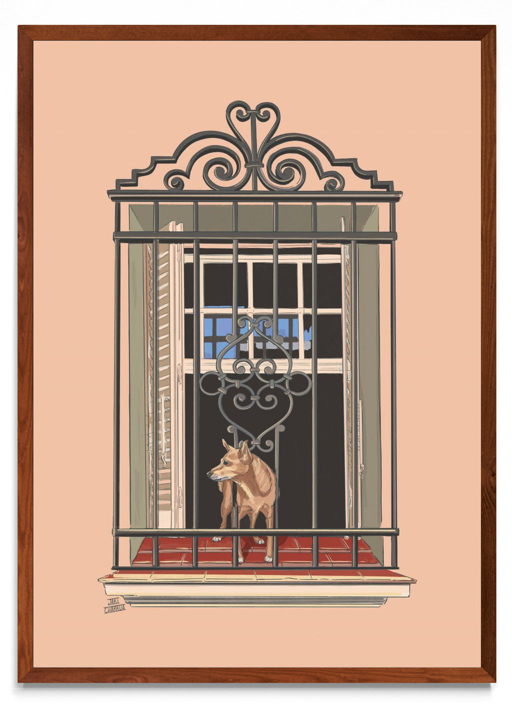 Perrito en la ventana - Retrato MO