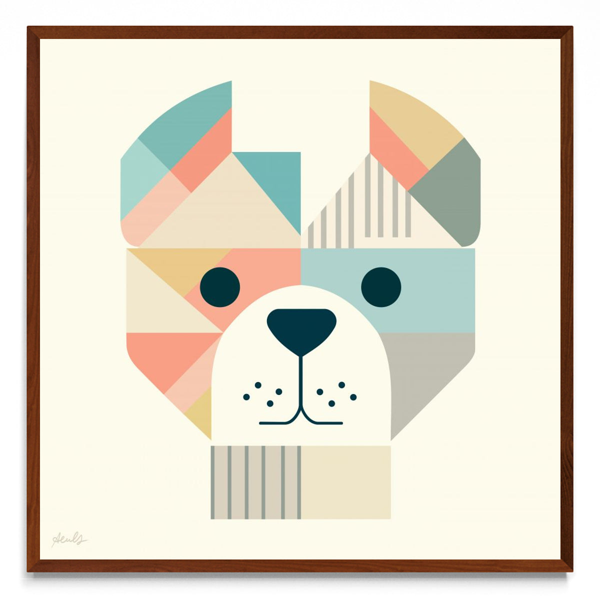 Pedro el perro - cuadrado MO