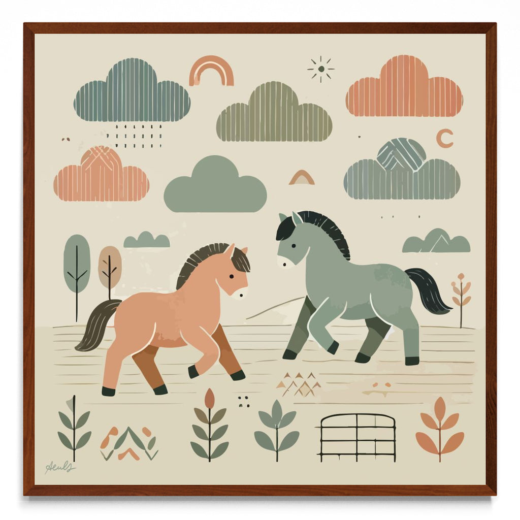 Paseo de Caballos - cuadrado MO