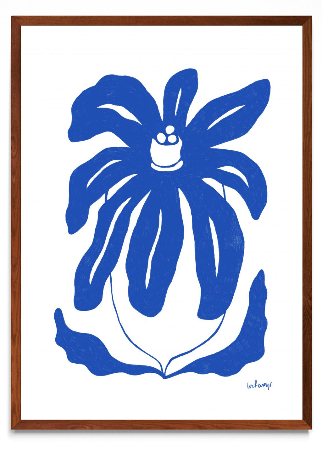 Flor azul 3 - Retrato MO