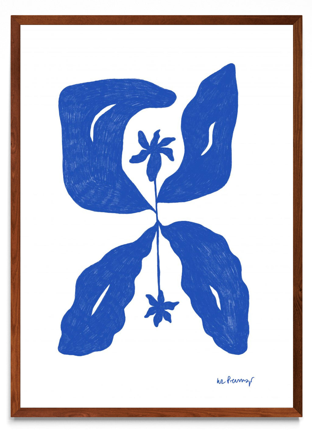 Flor azul 6 - Retrato MO