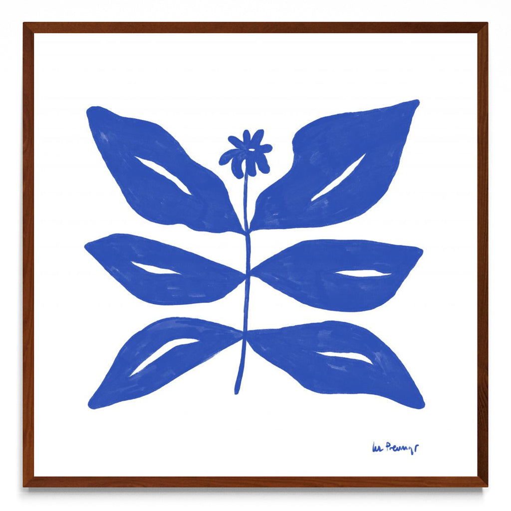 Flor azul 8 - cuadrado MO