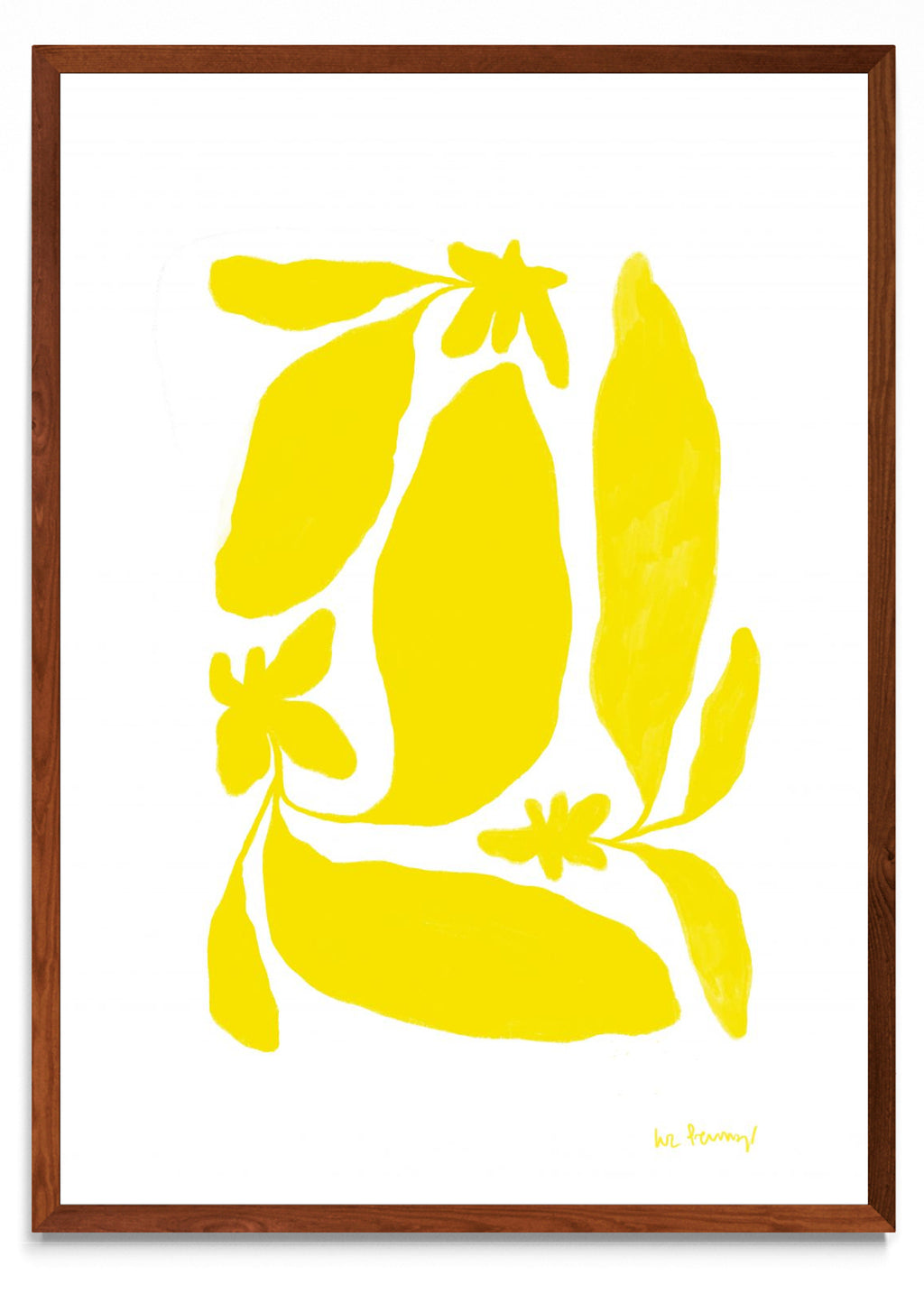 Tres flores amarillas - Retrato MO