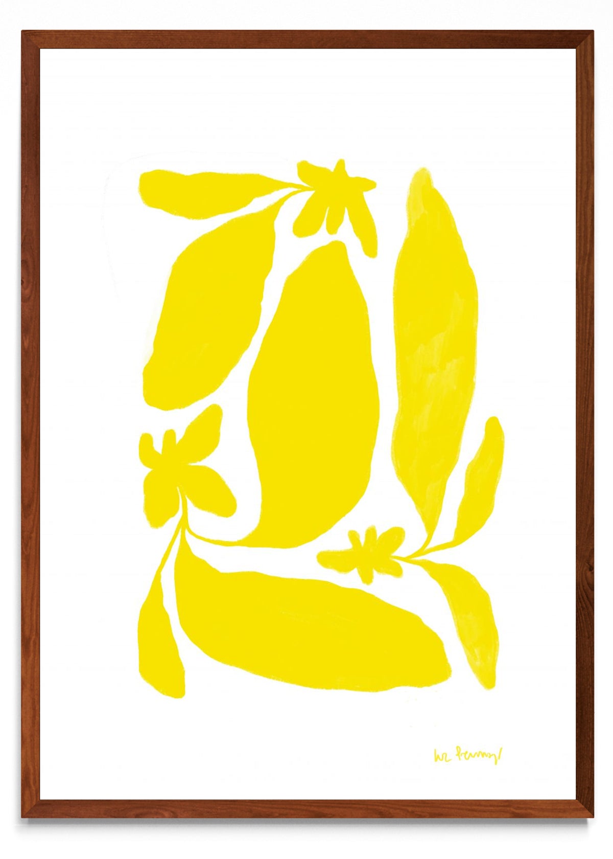 Tres flores amarillas - Retrato MO
