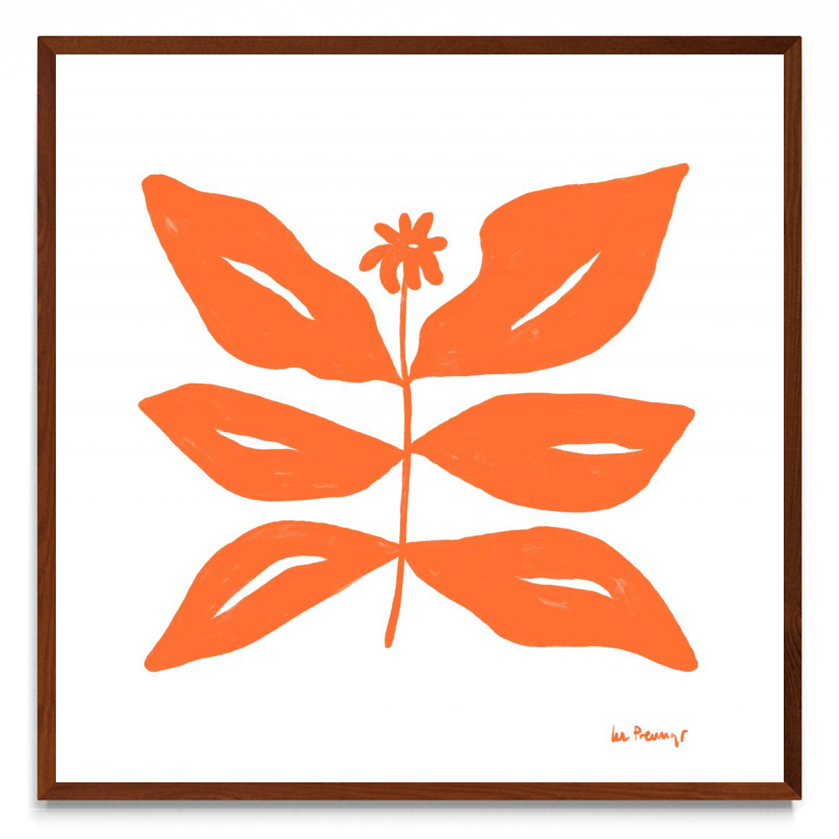 Flor naranja 8 - cuadrado MO