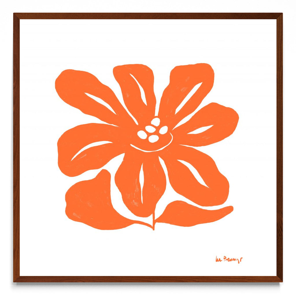 Flor naranja 9 - cuadrado MO