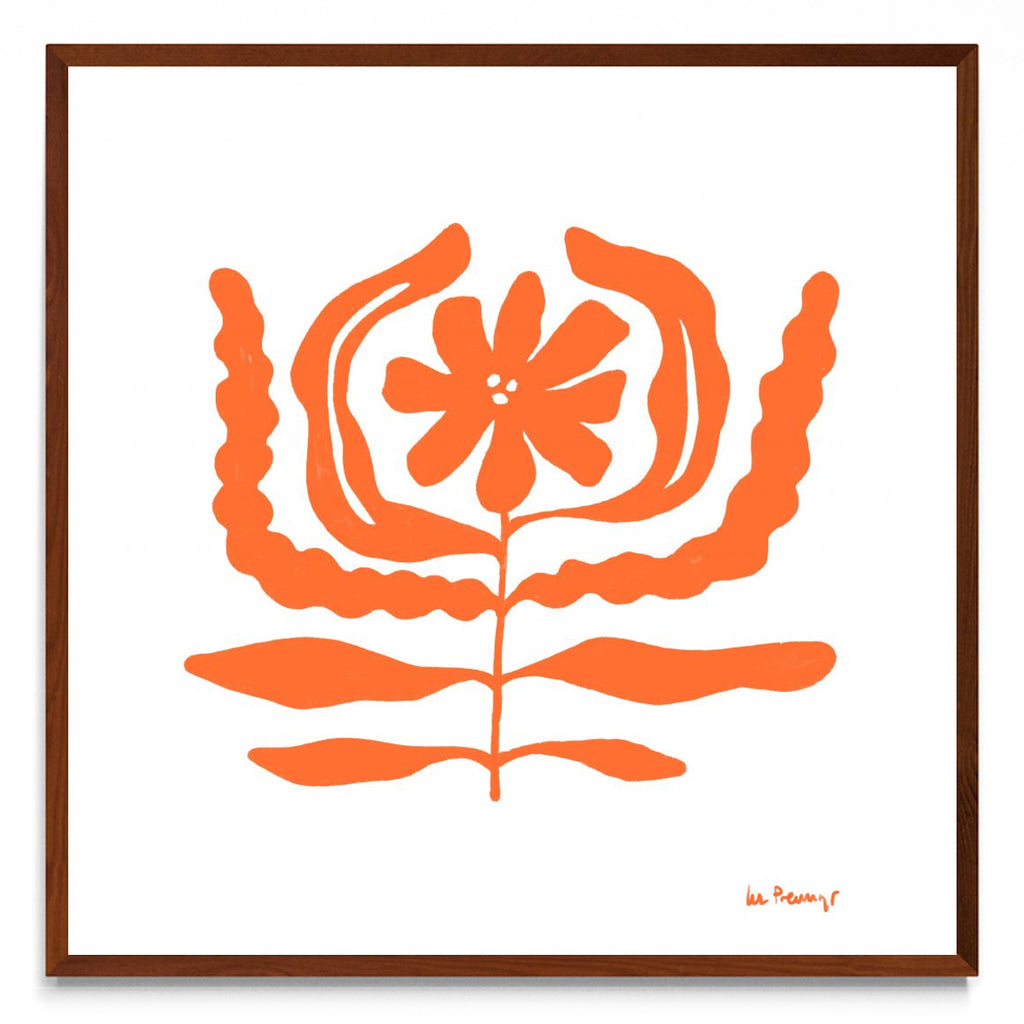 Flor naranja 10 - cuadrado MO