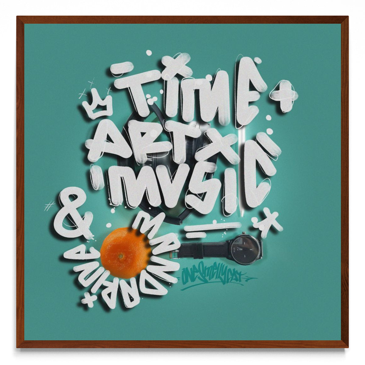 Time Art Music Mandarina - cuadrado MO