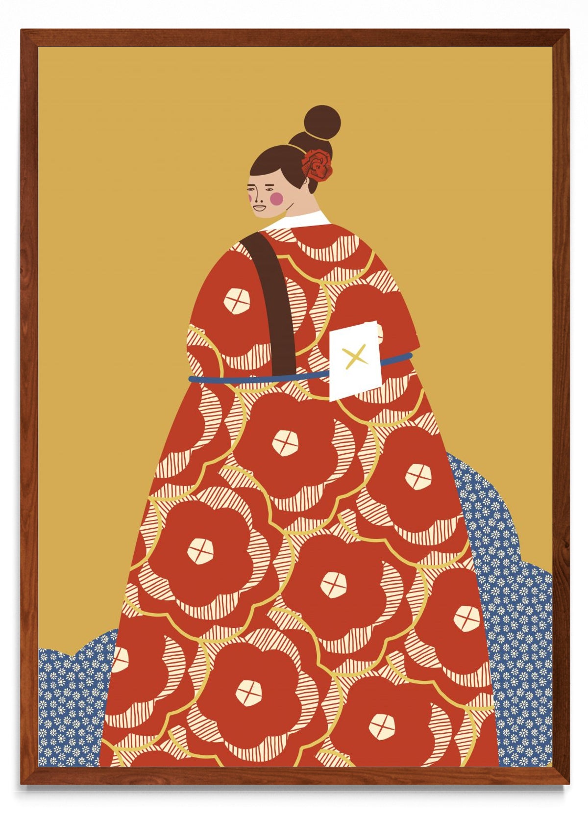 Mujer con Kimono Rojo - Retrato MO
