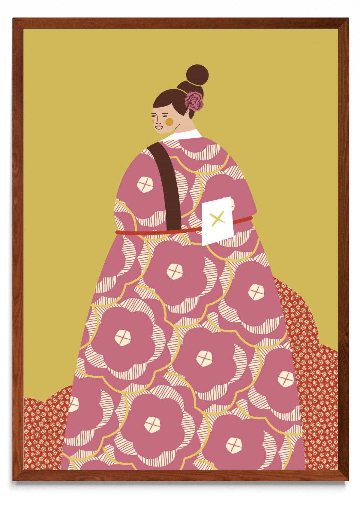Mujer con Kimono Rosa - Retrato MO