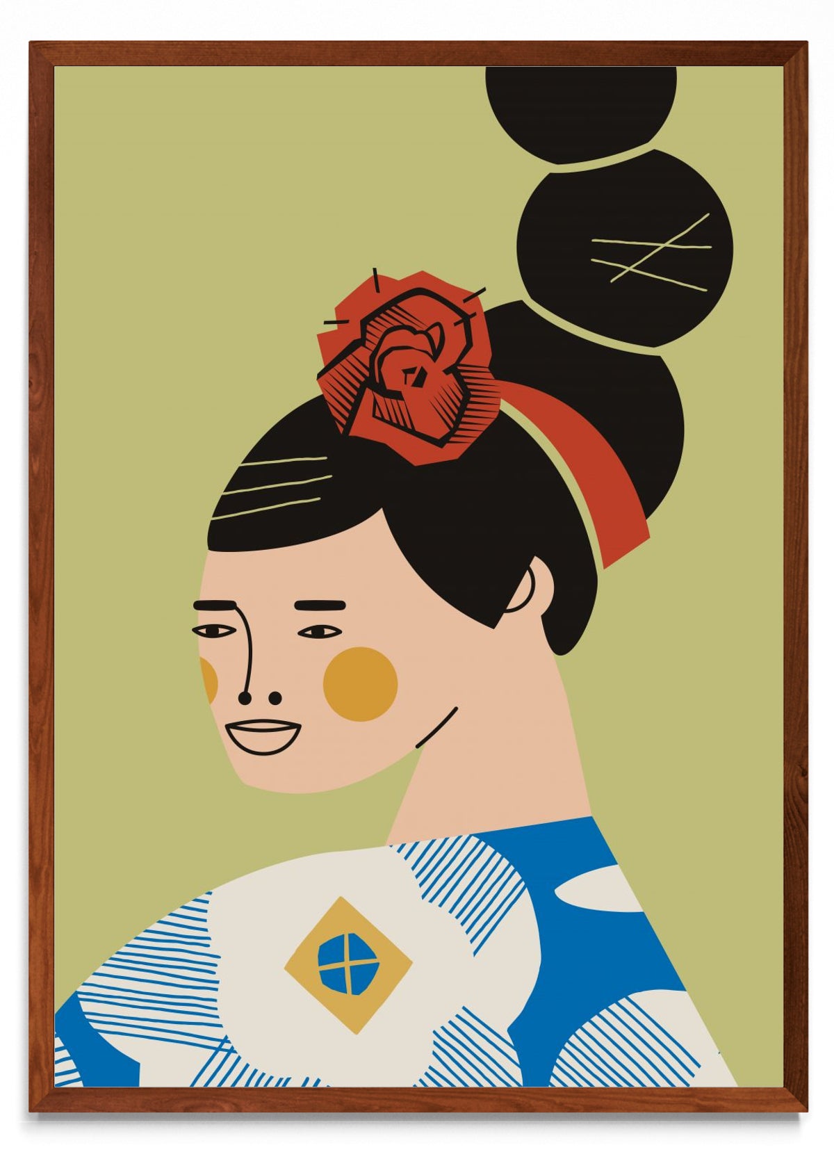 Retrato con vestido Azul - Retrato MO