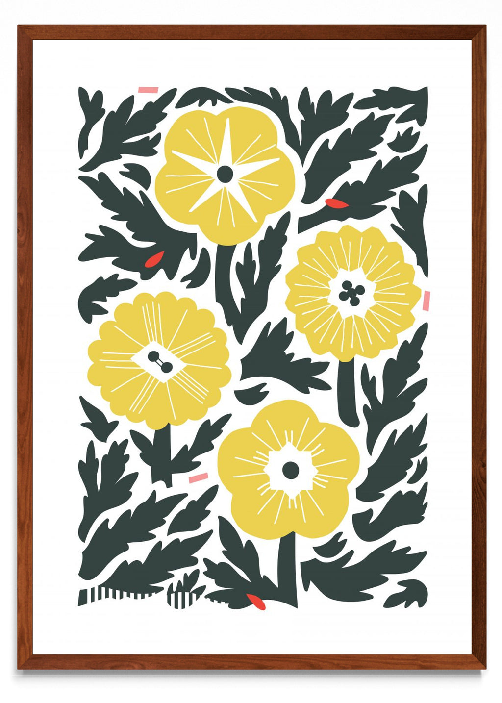 Cuatro Flores Amarillo - Retrato MO