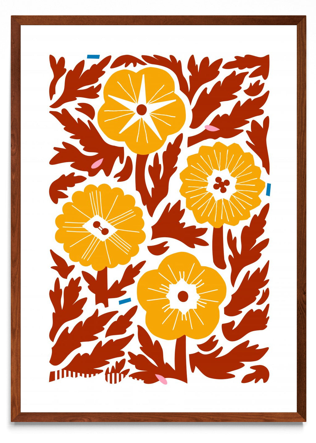 Cuatro Flores - Naranja - Retrato MO