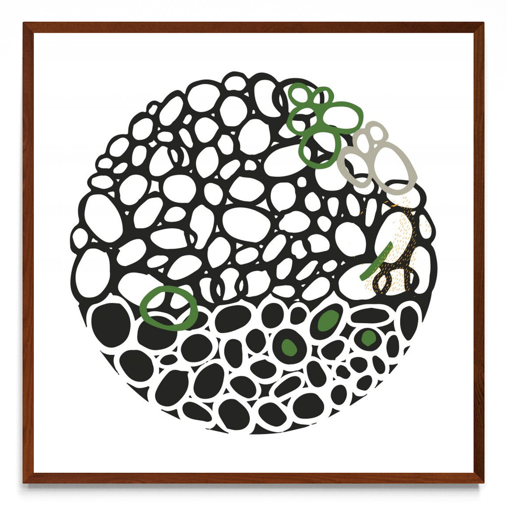 STONE CIRCLE - NEGRO Y VERDE - cuadrado MO