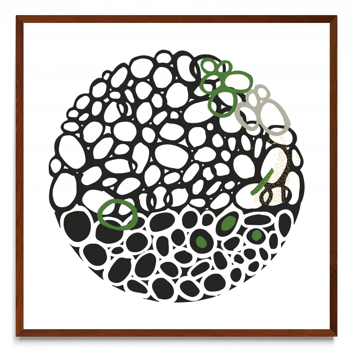 STONE CIRCLE - NEGRO Y VERDE - cuadrado MO