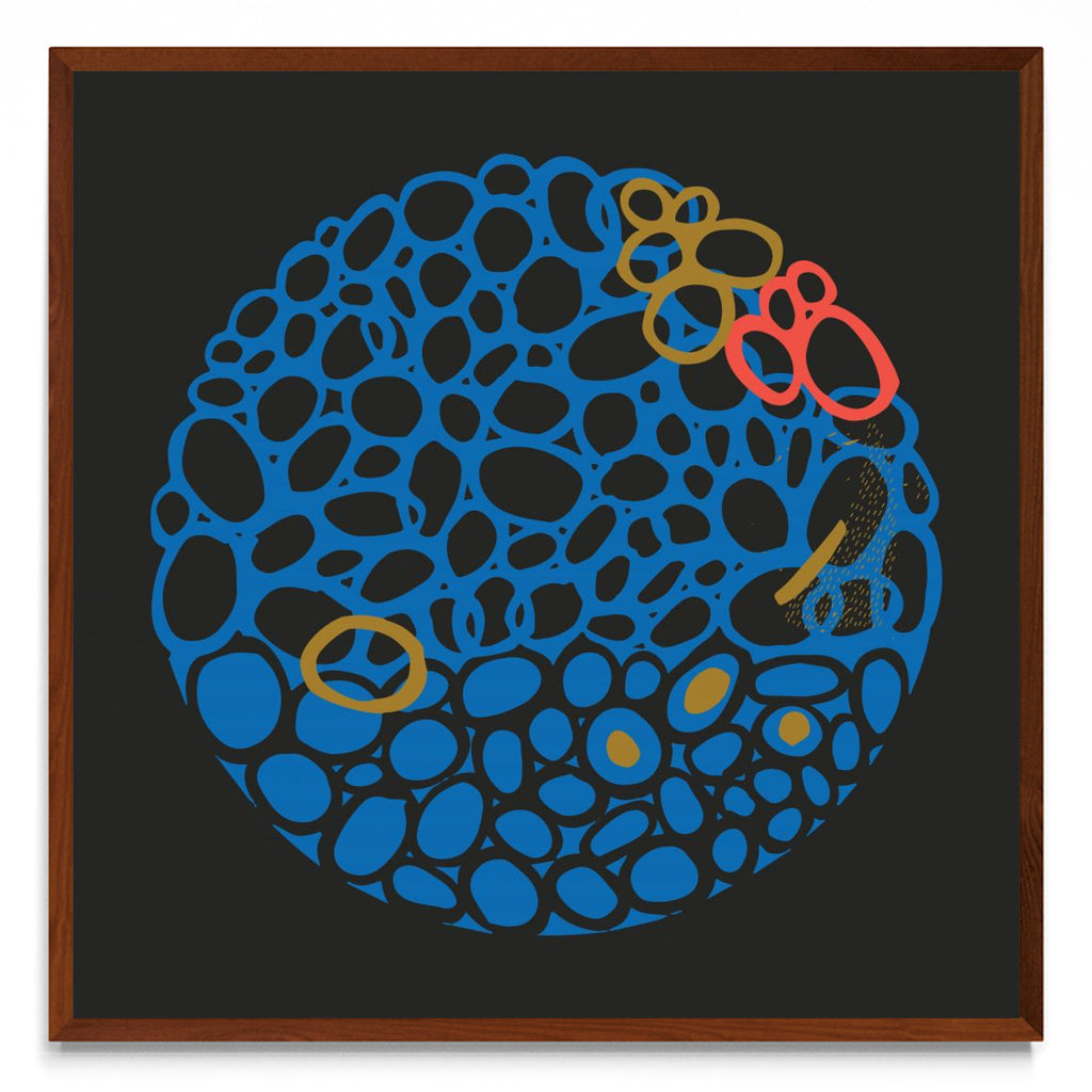 STONE CIRCLE - NEGRO Y AZUL - cuadrado MO