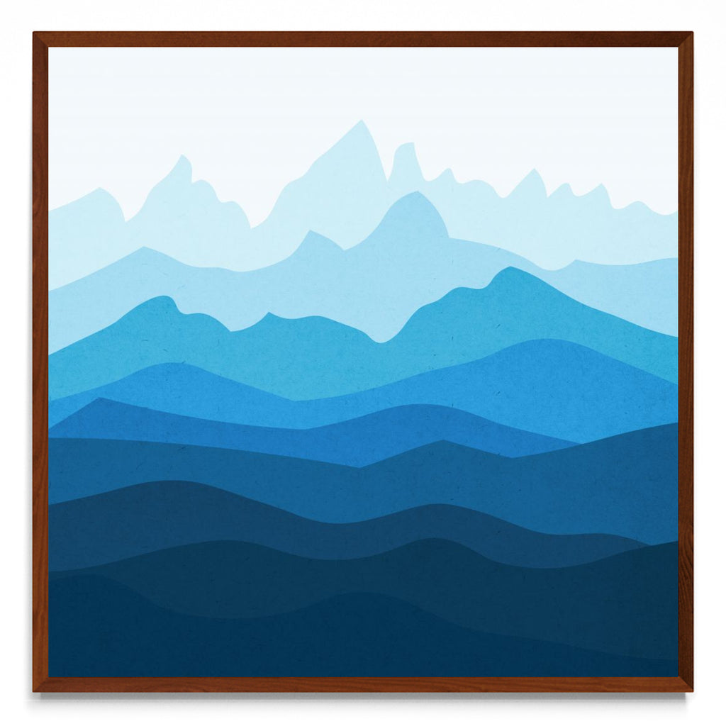 Paisaje de acuarela 3 - cuadrado MO