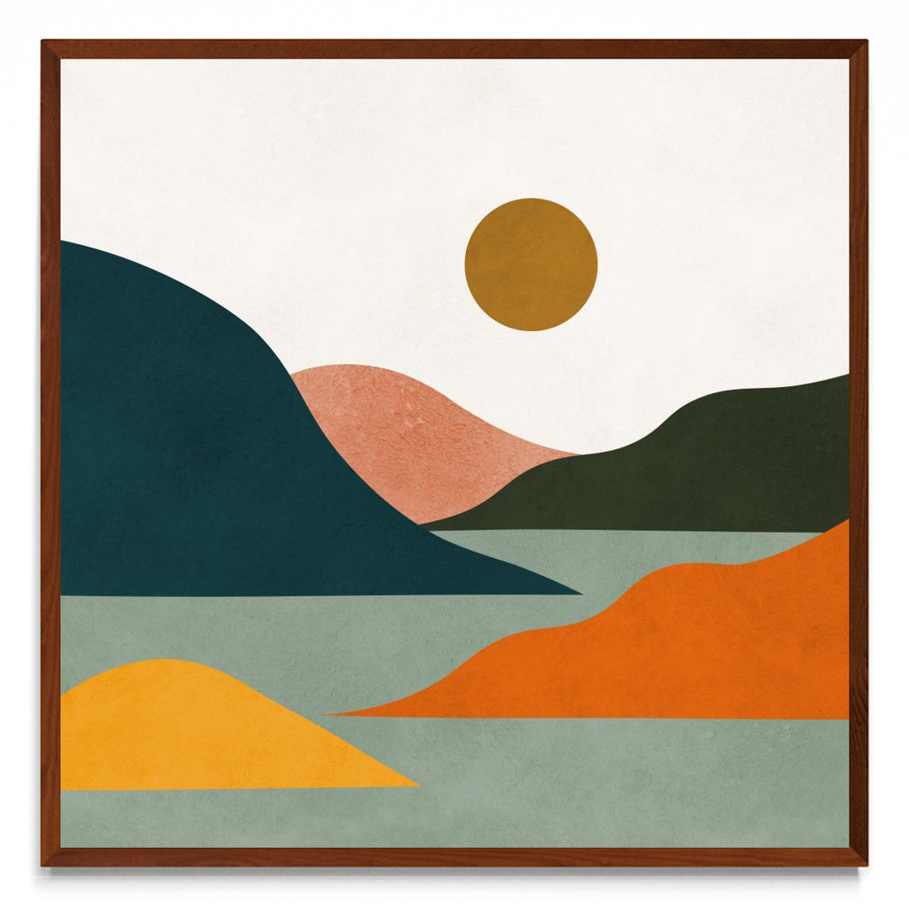 Paisaje de acuarela 15 - cuadrado MO