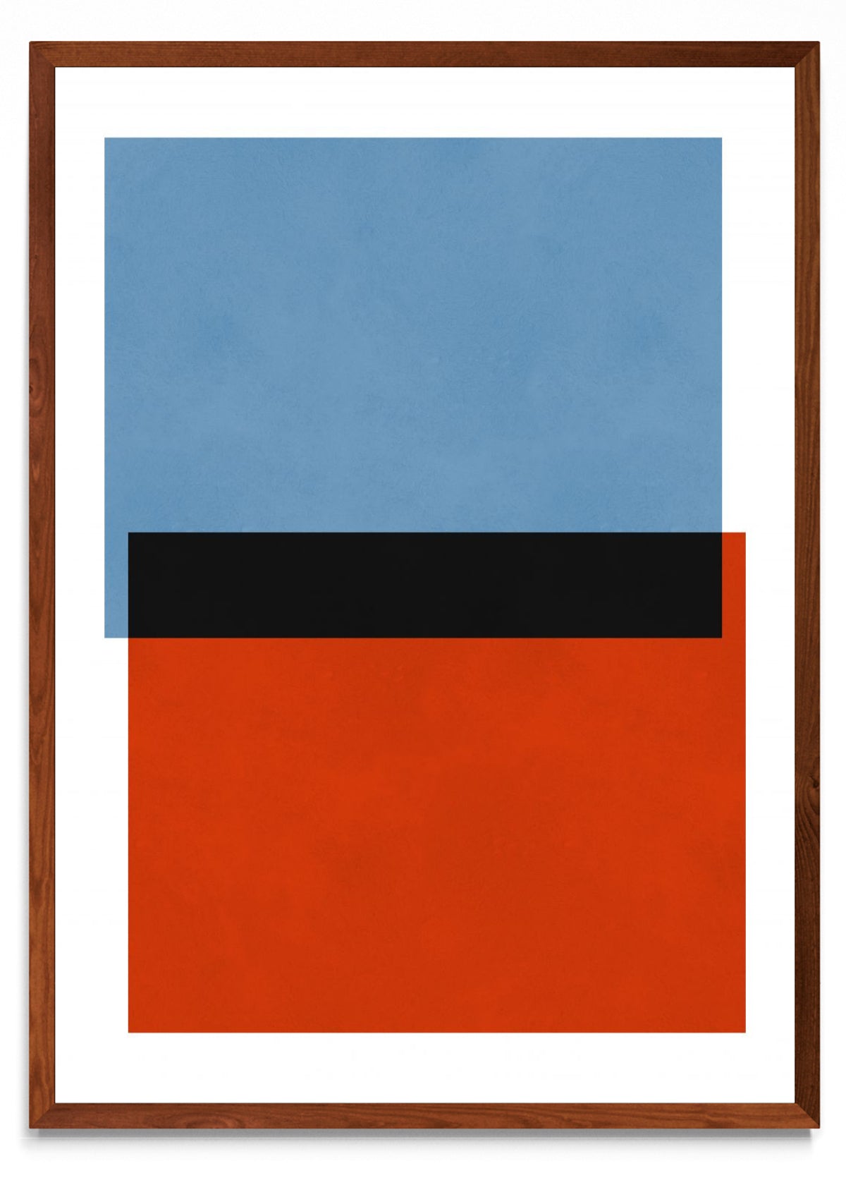 Rojo sobre azul 3 - Retrato MO