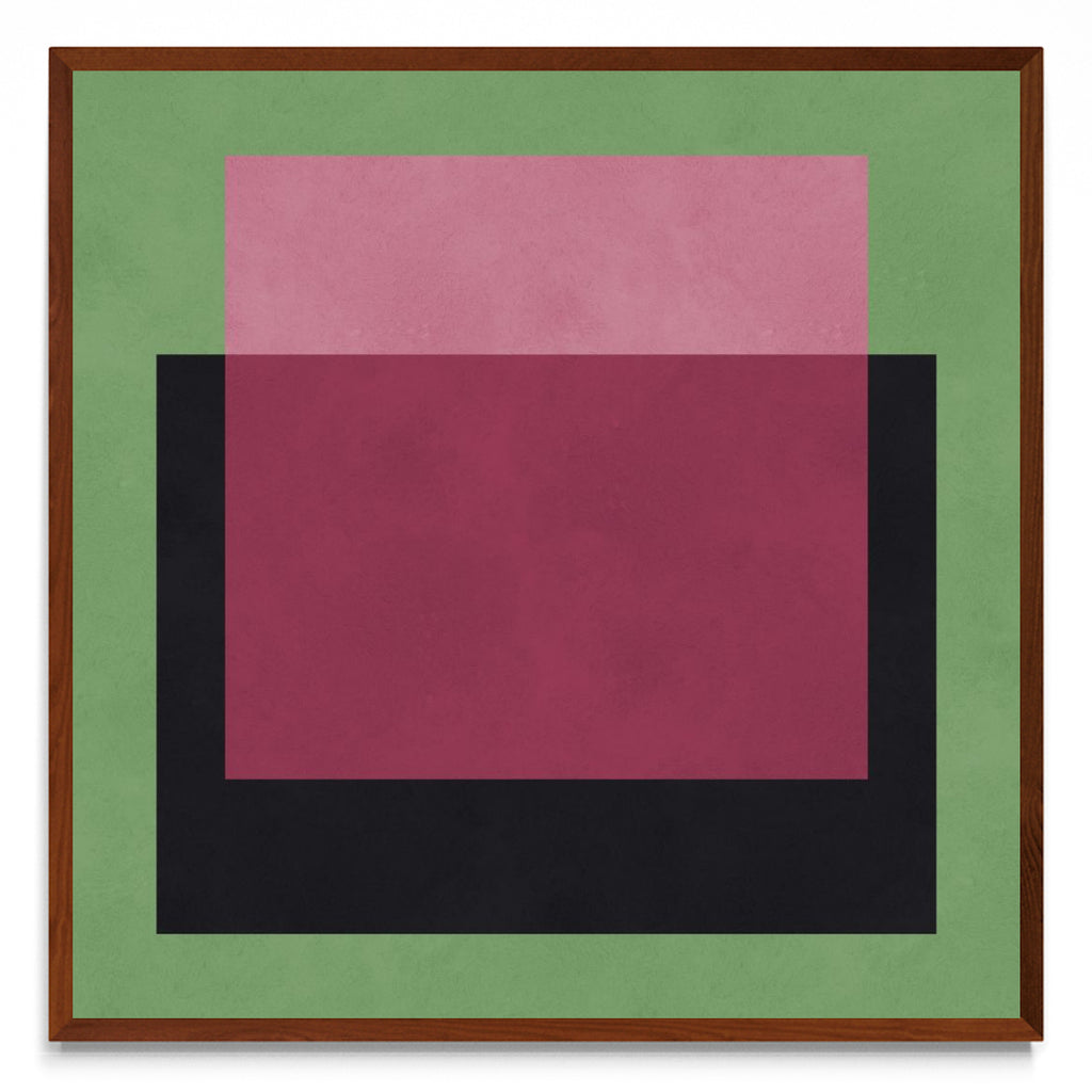 Geometria em fundo verde - cuadrado MO