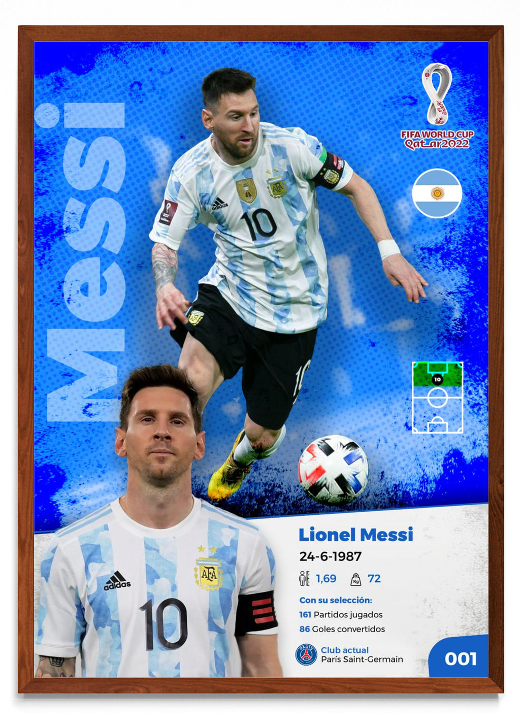 Lionel Messi - Qatar 2022 - Retrato MO