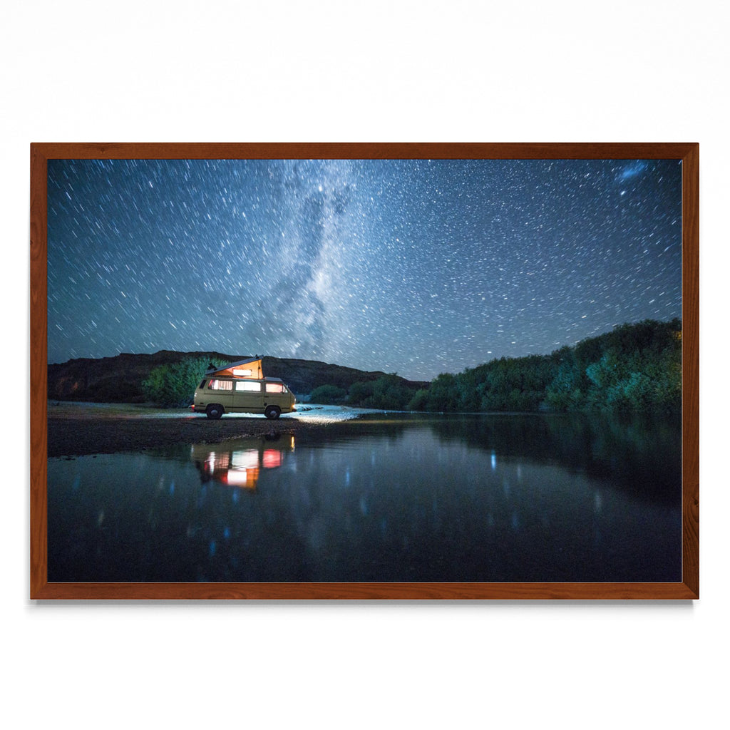 Rio Chubut y la via láctea - FotoH MO