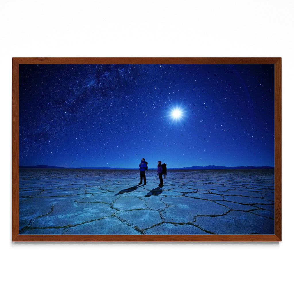 Puesta de Luna en el salar - FotoH MO