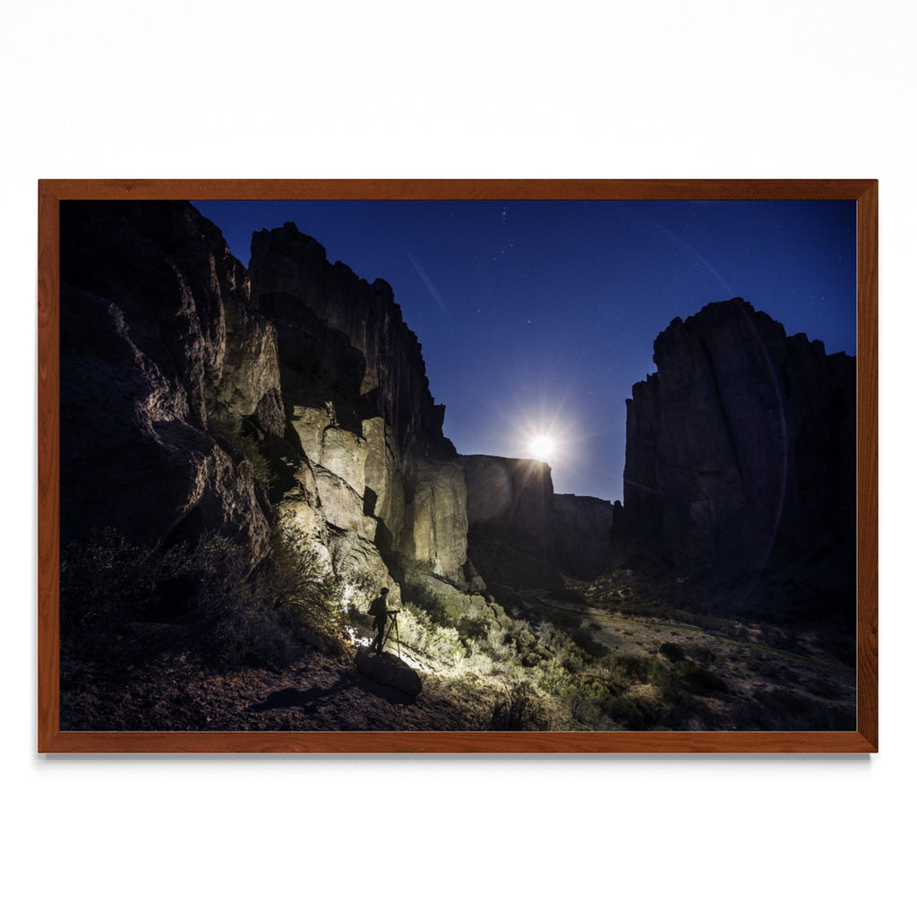 Puesta de Luna en el Cañadón - FotoH MO