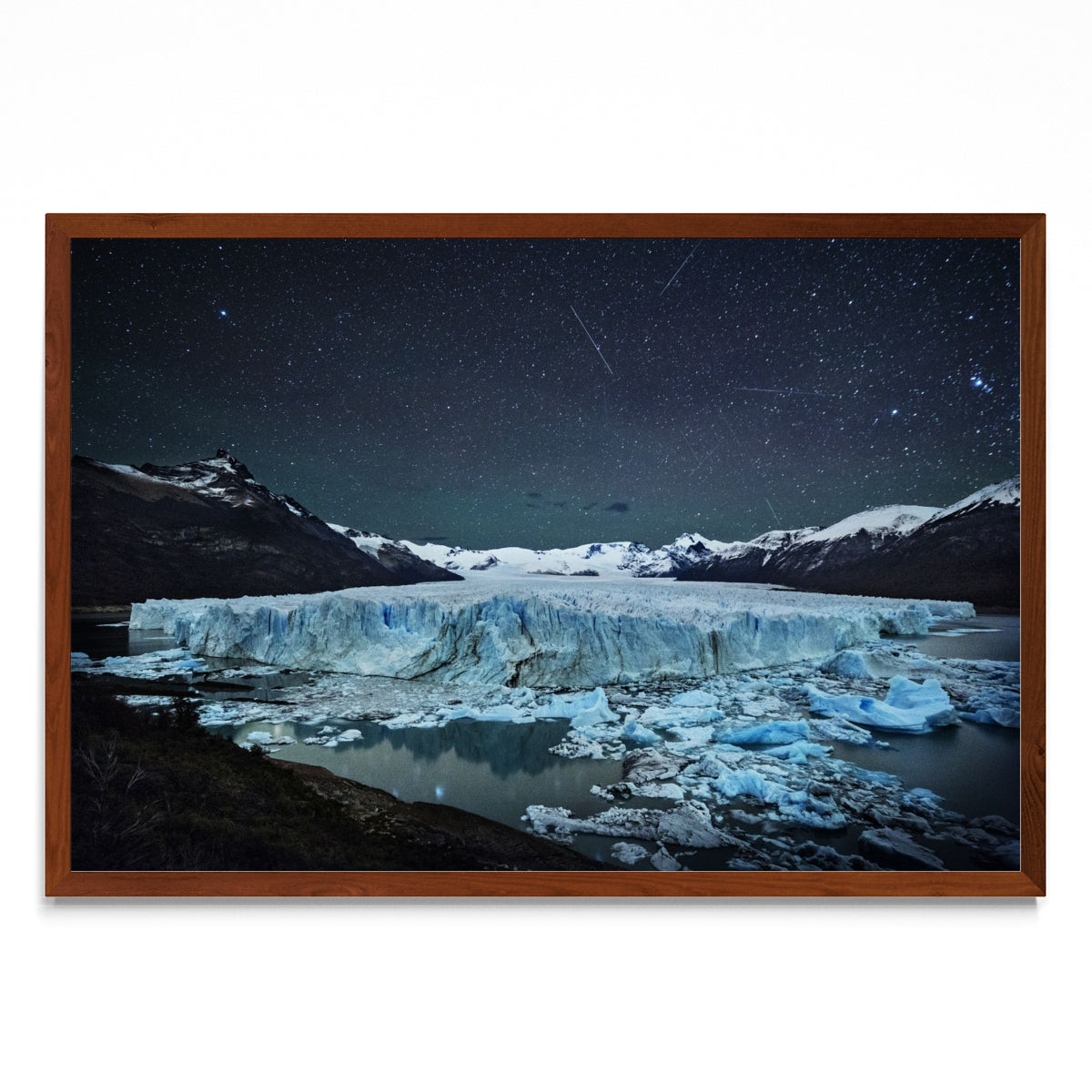 Lluvia de Estrellas sobre el Glaciar - FotoH MO