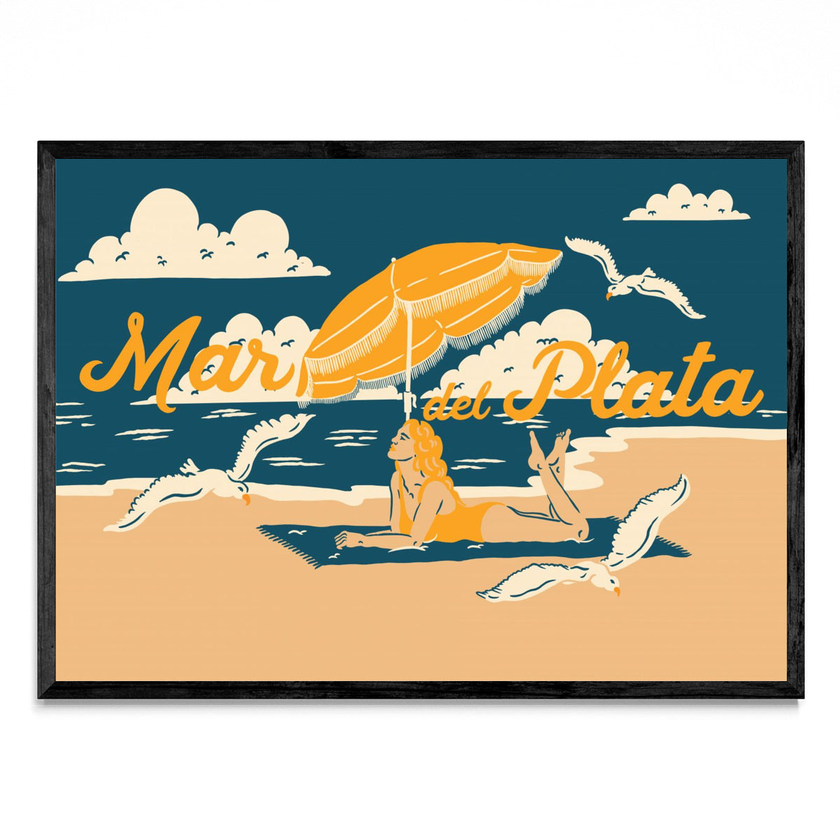 Recuerdo de mar del plata - Paisaje N