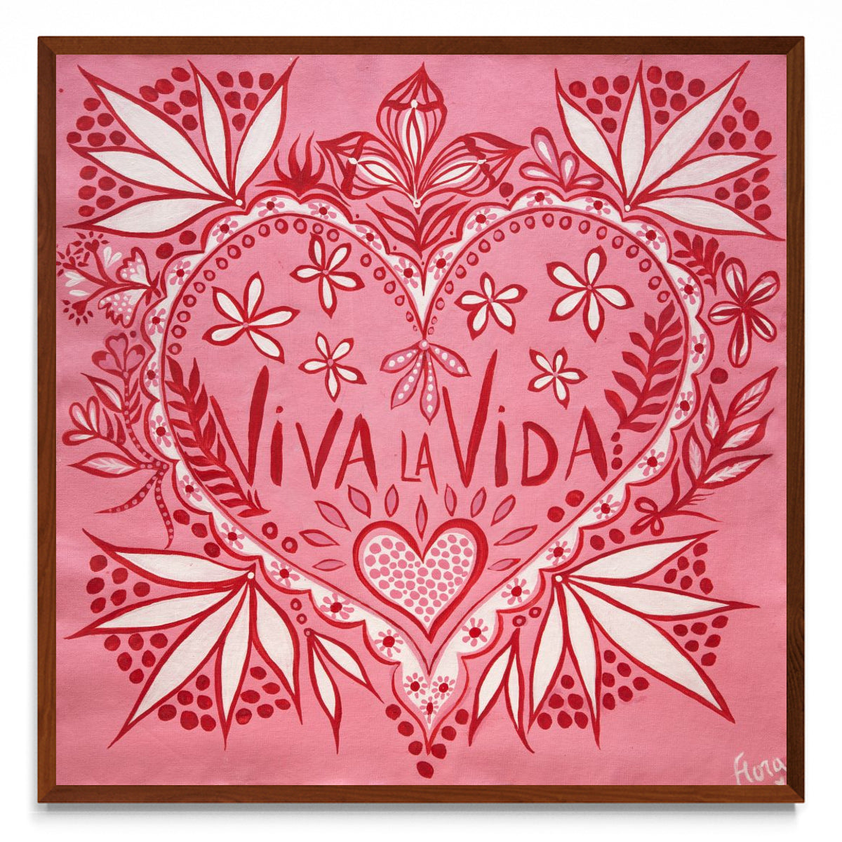 Viva la vida pink - cuadrado MO