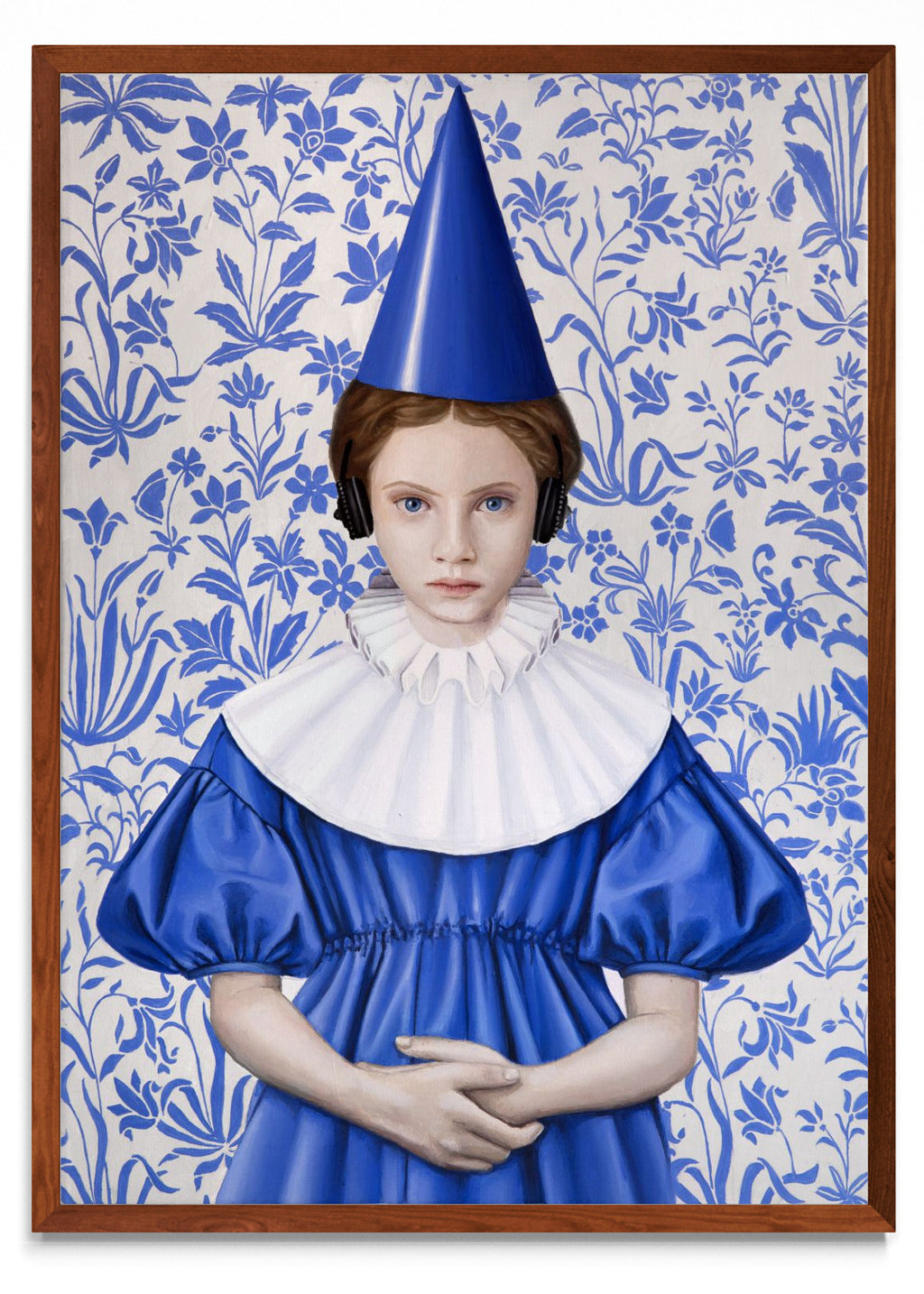 Reina con Bonete Azul - Retrato MO