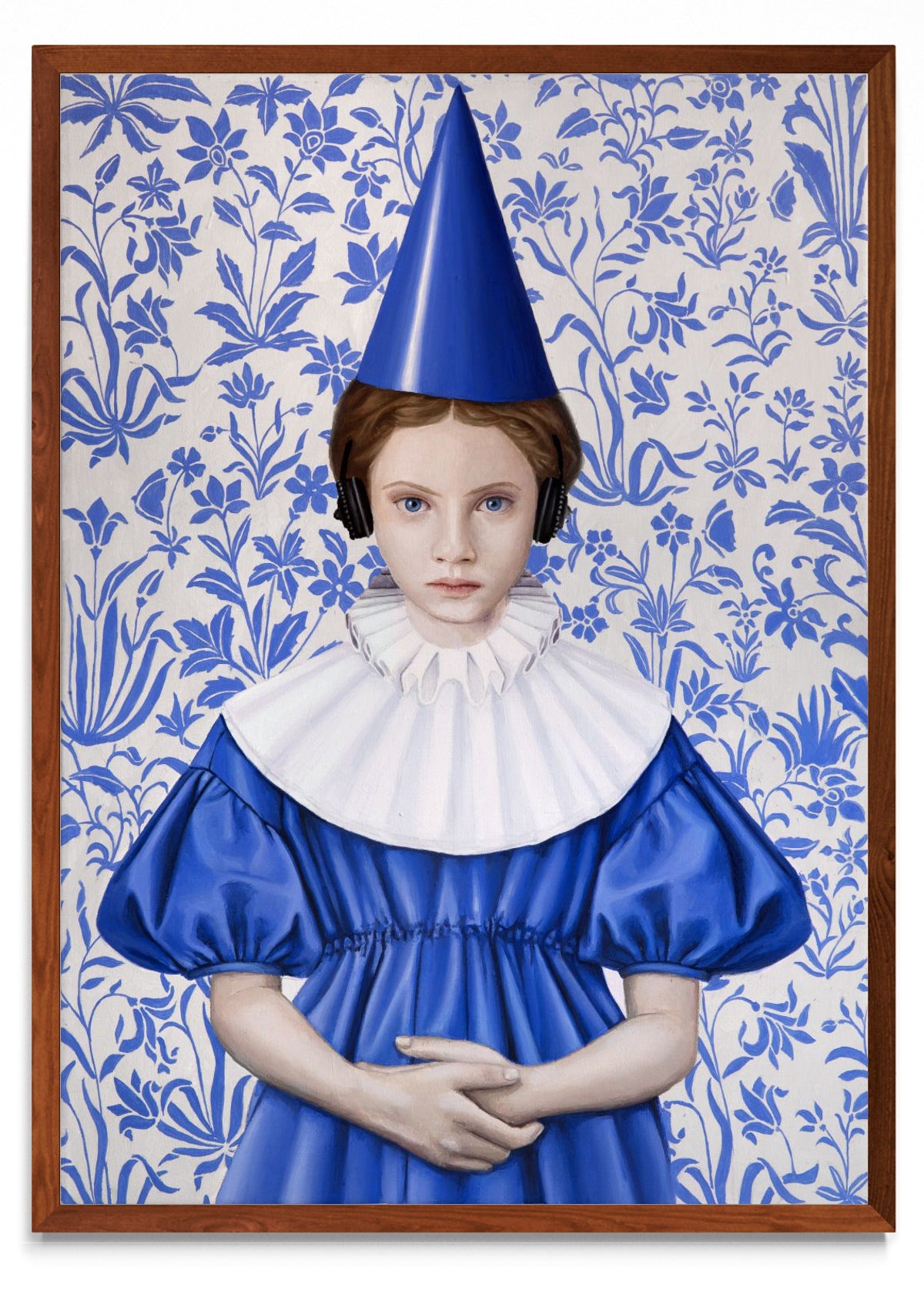 Reina con Bonete Azul - Retrato MO