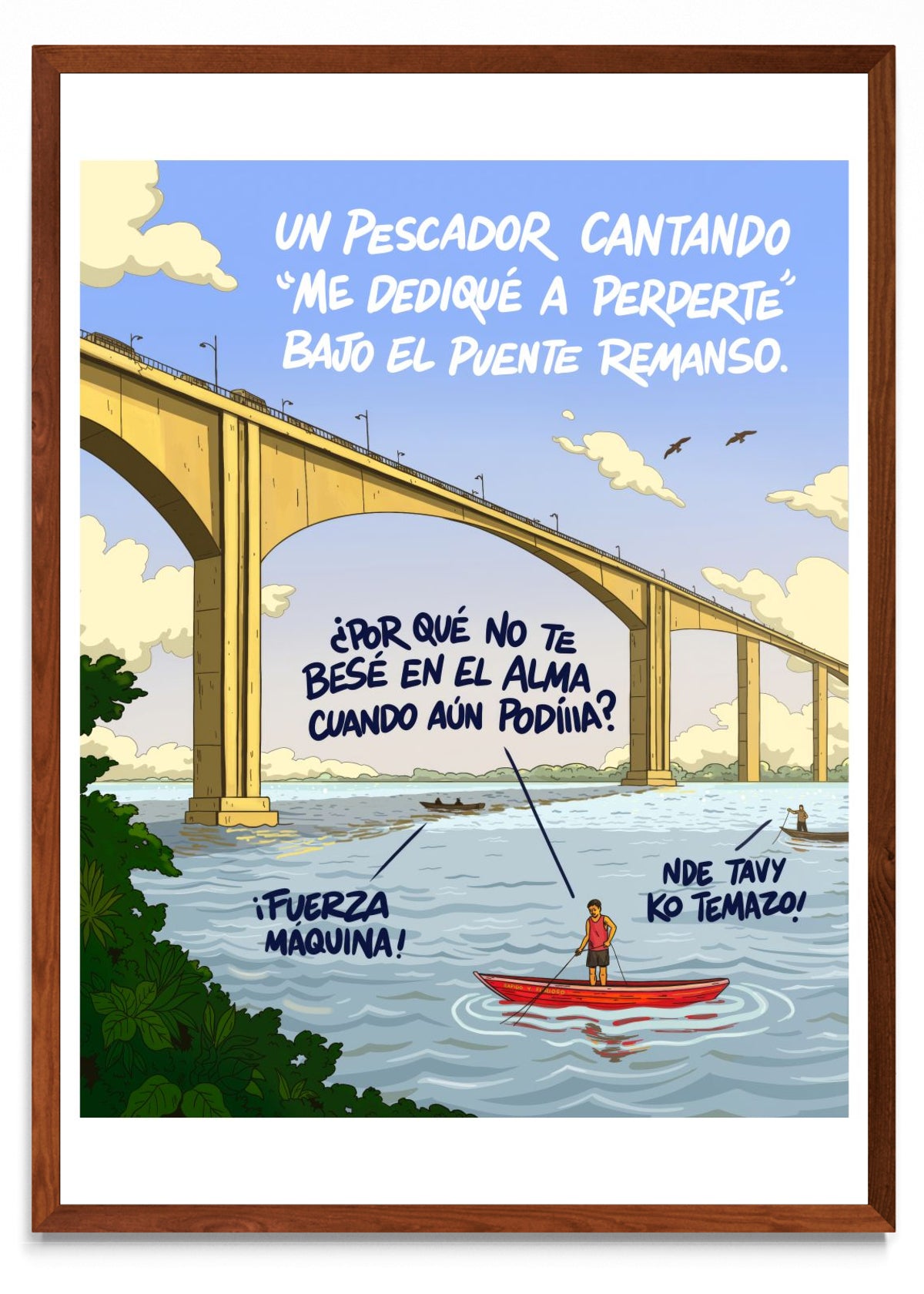 Pescador romántico de Puente Remanso - Retrato MO