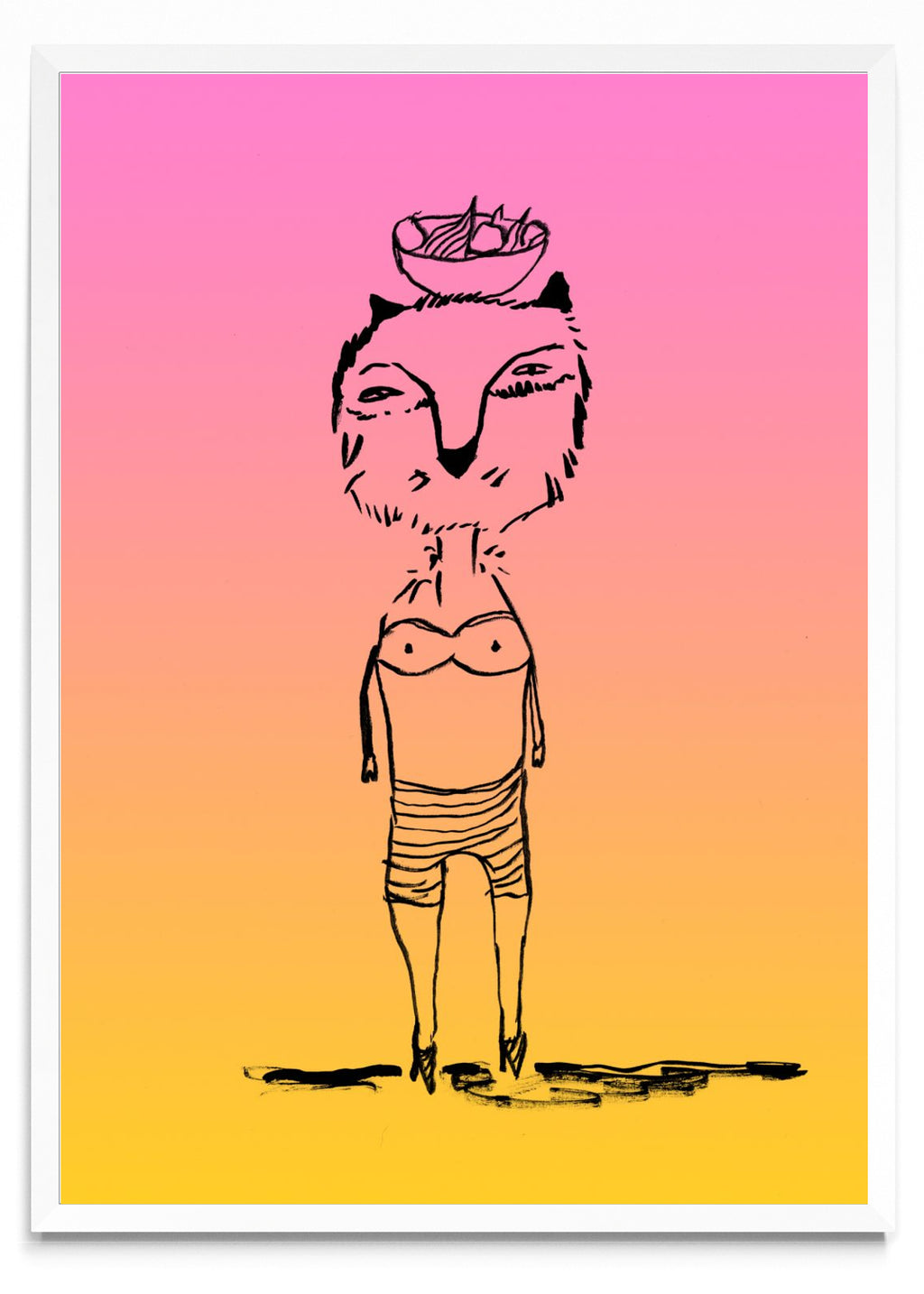 Gatx con frutera - Retrato BL