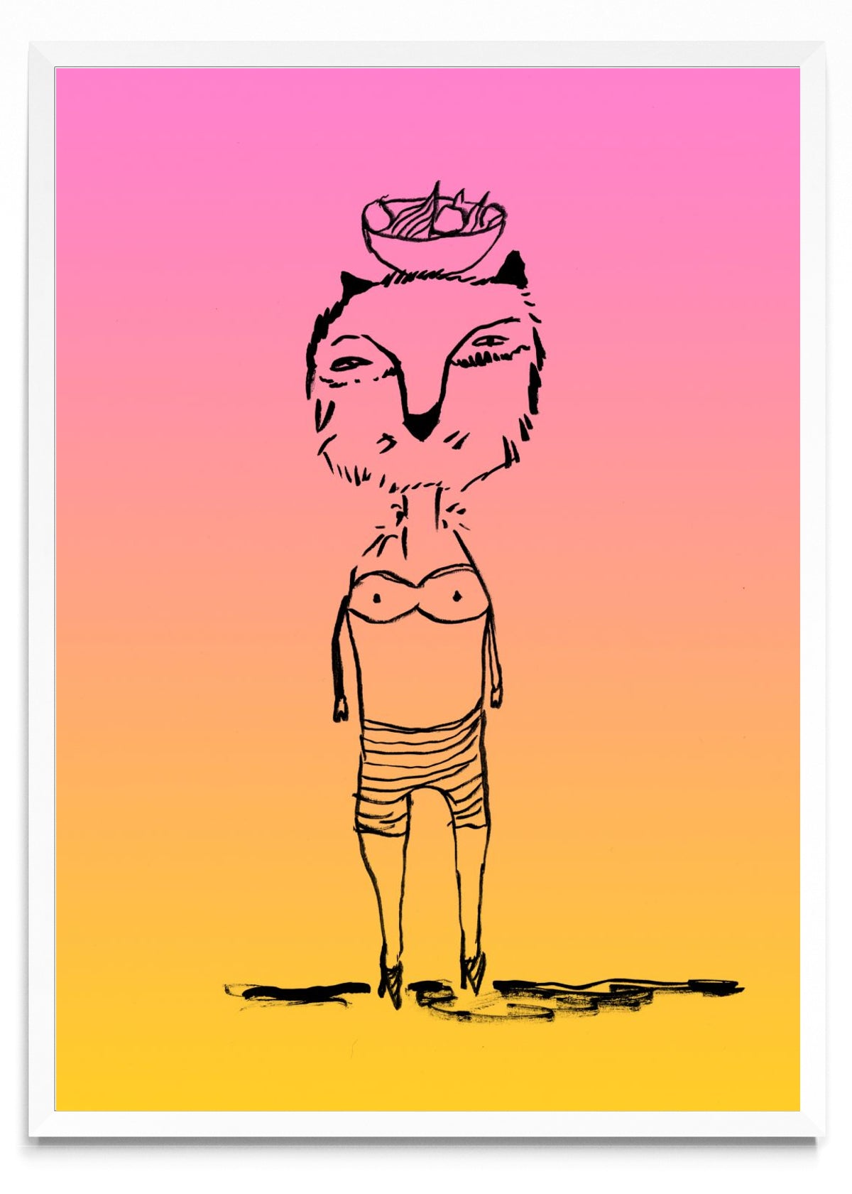 Gatx con frutera - Retrato BL
