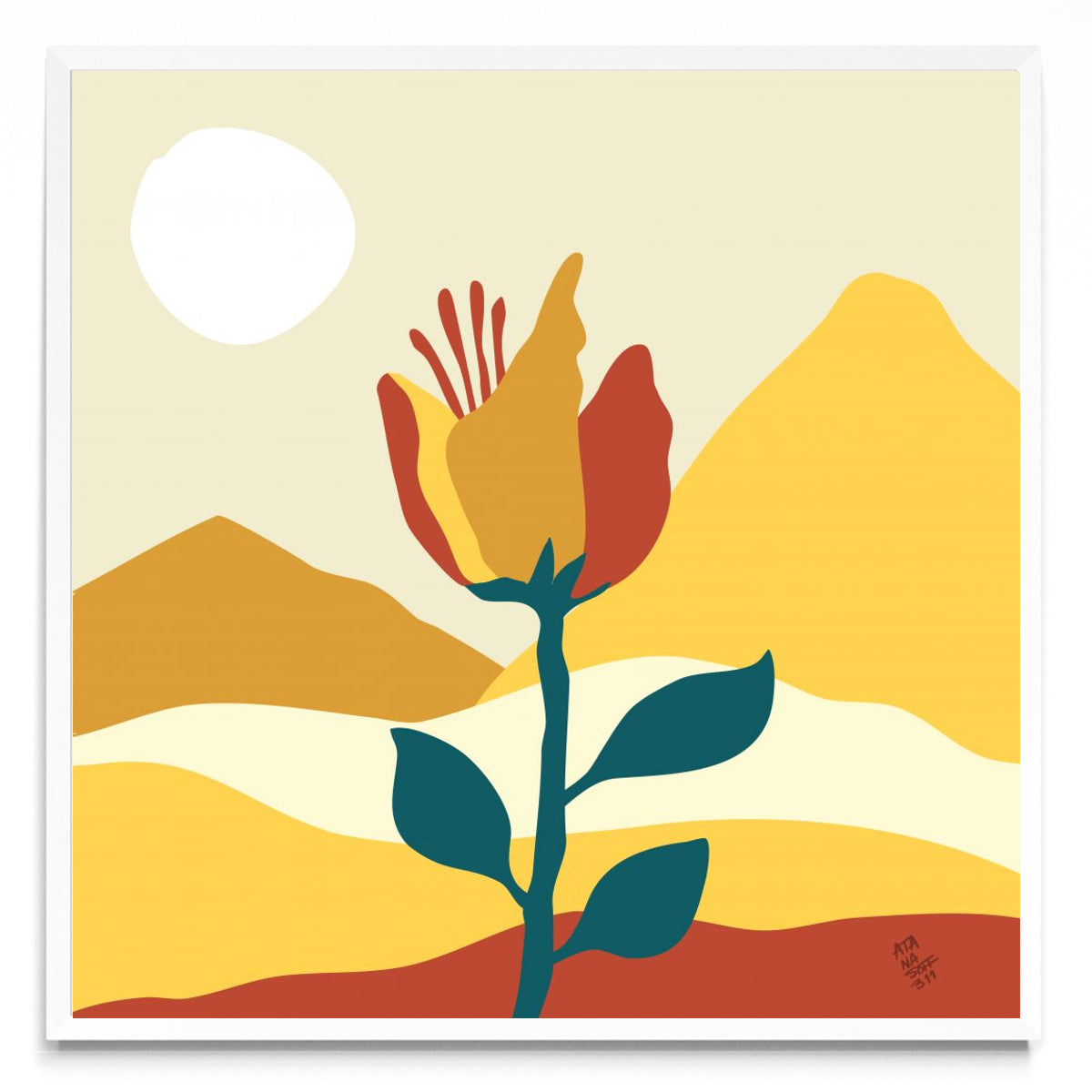 Flor en el valle - Cuadrado BL