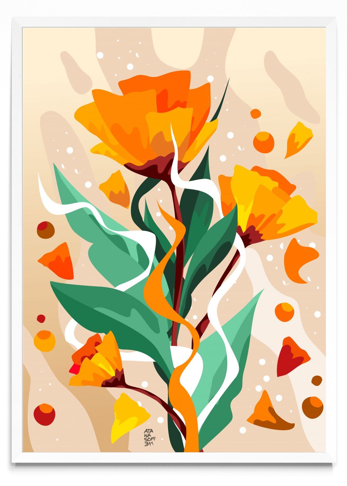 Flores #14 - Retrato BL