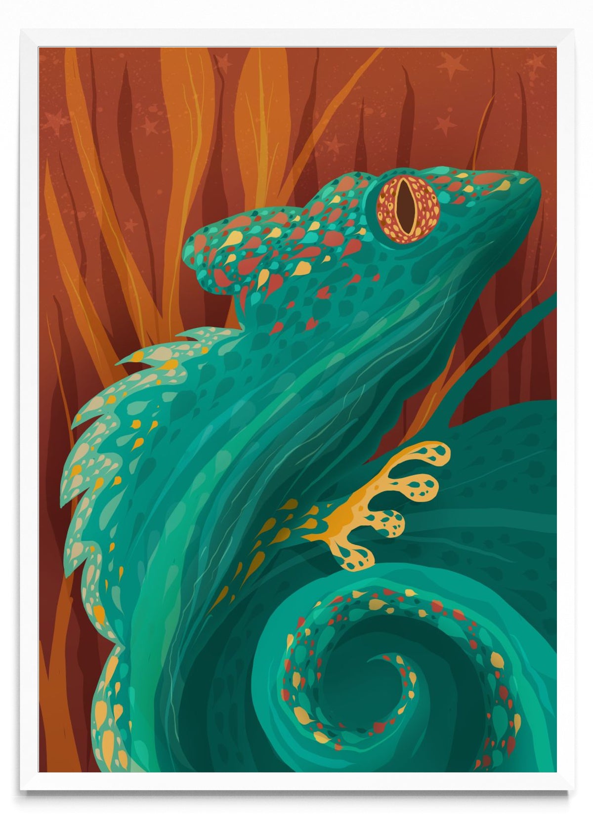 Iguana #01 - Retrato BL