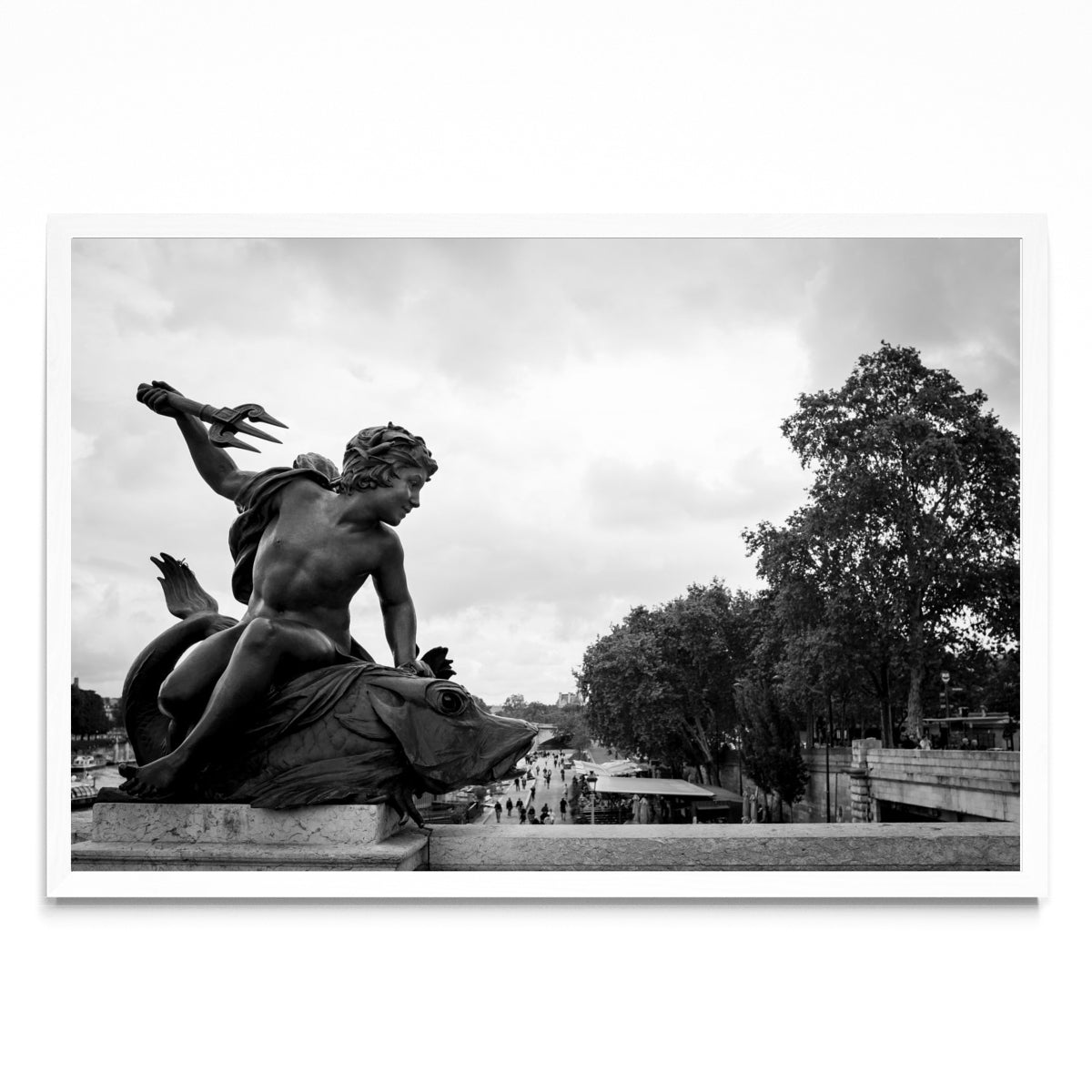 Estatua de un puente de París - FotoH BL