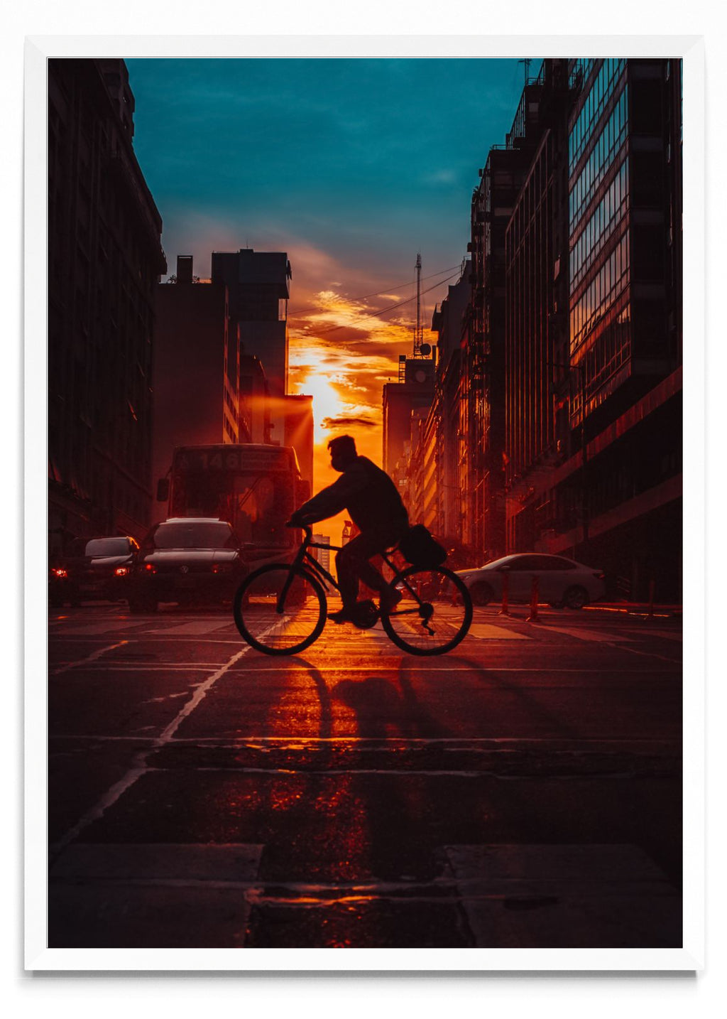 La bici y la tarde. - Retrato BL