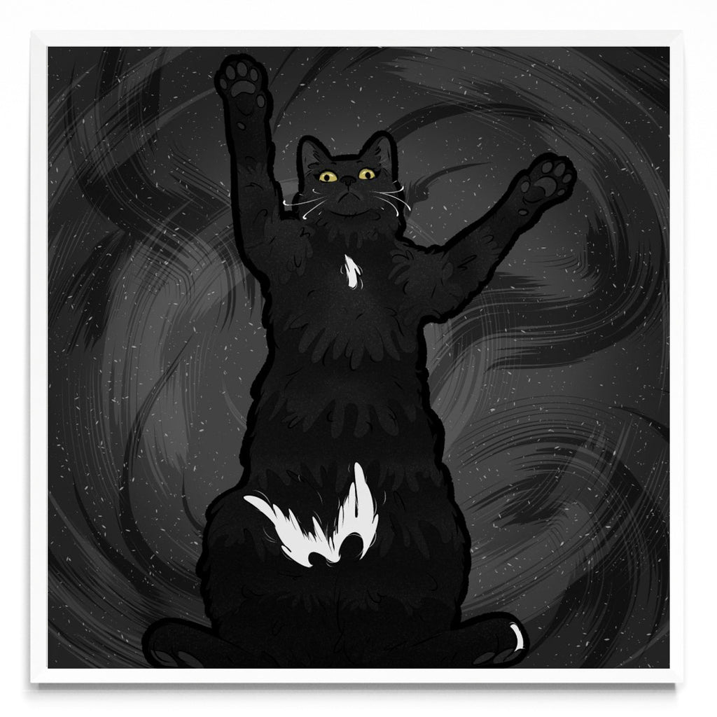 Gato negro - Cuadrado BL