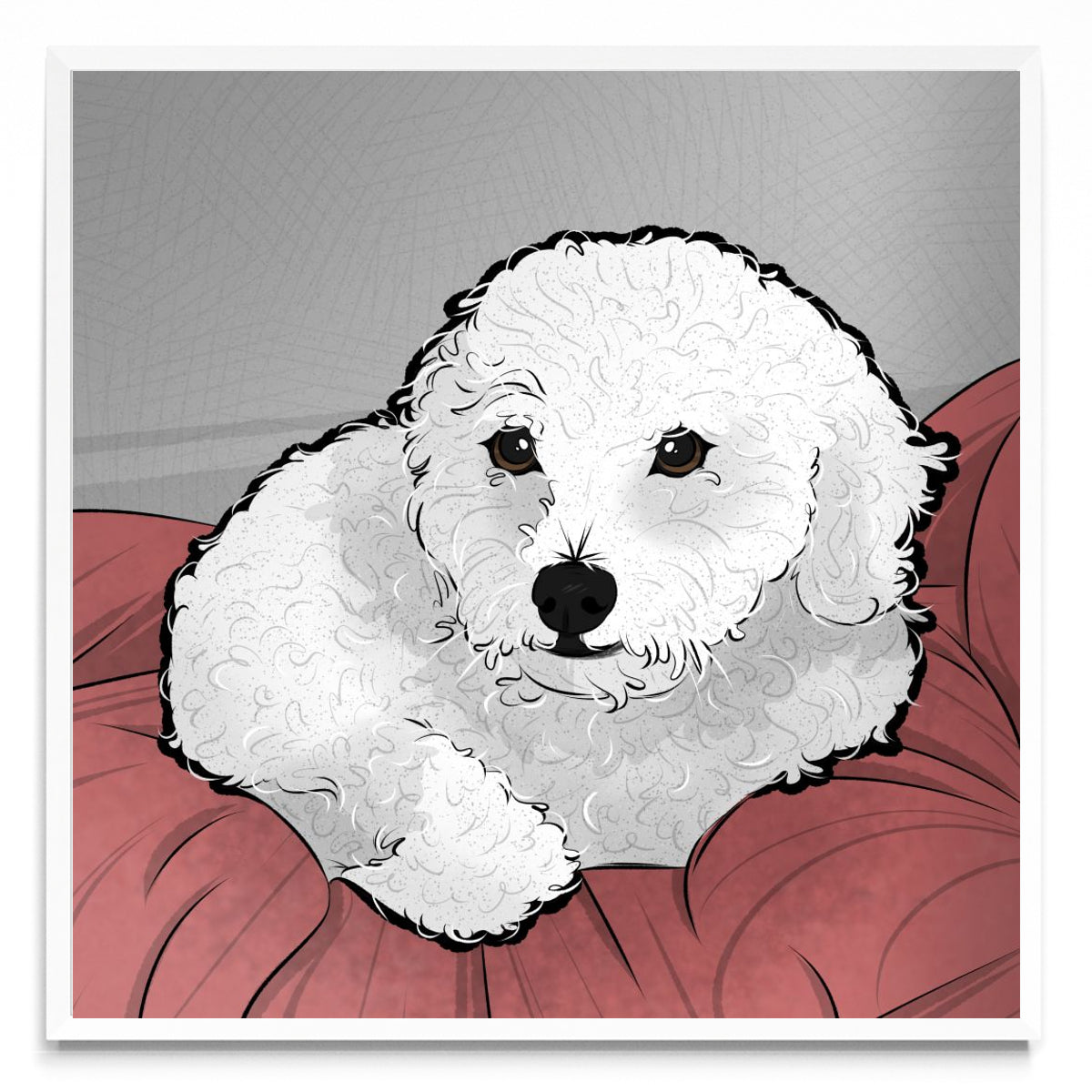 Caniche - Cuadrado BL