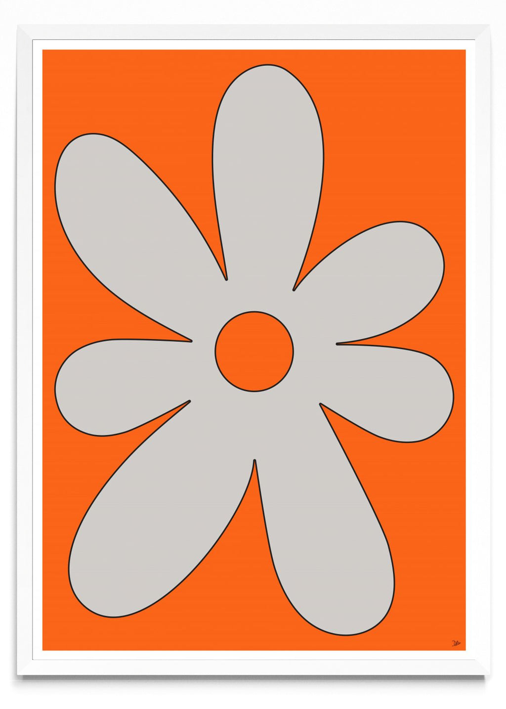 FLOR NARANJA - Retrato BL