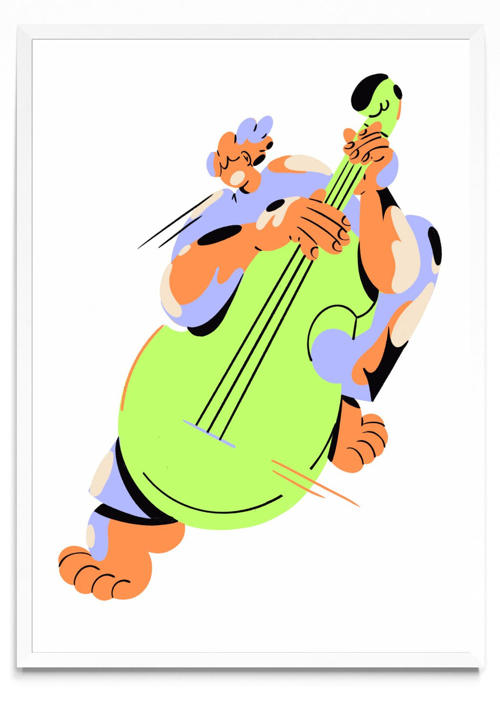 Música y Violoncello - Retrato BL