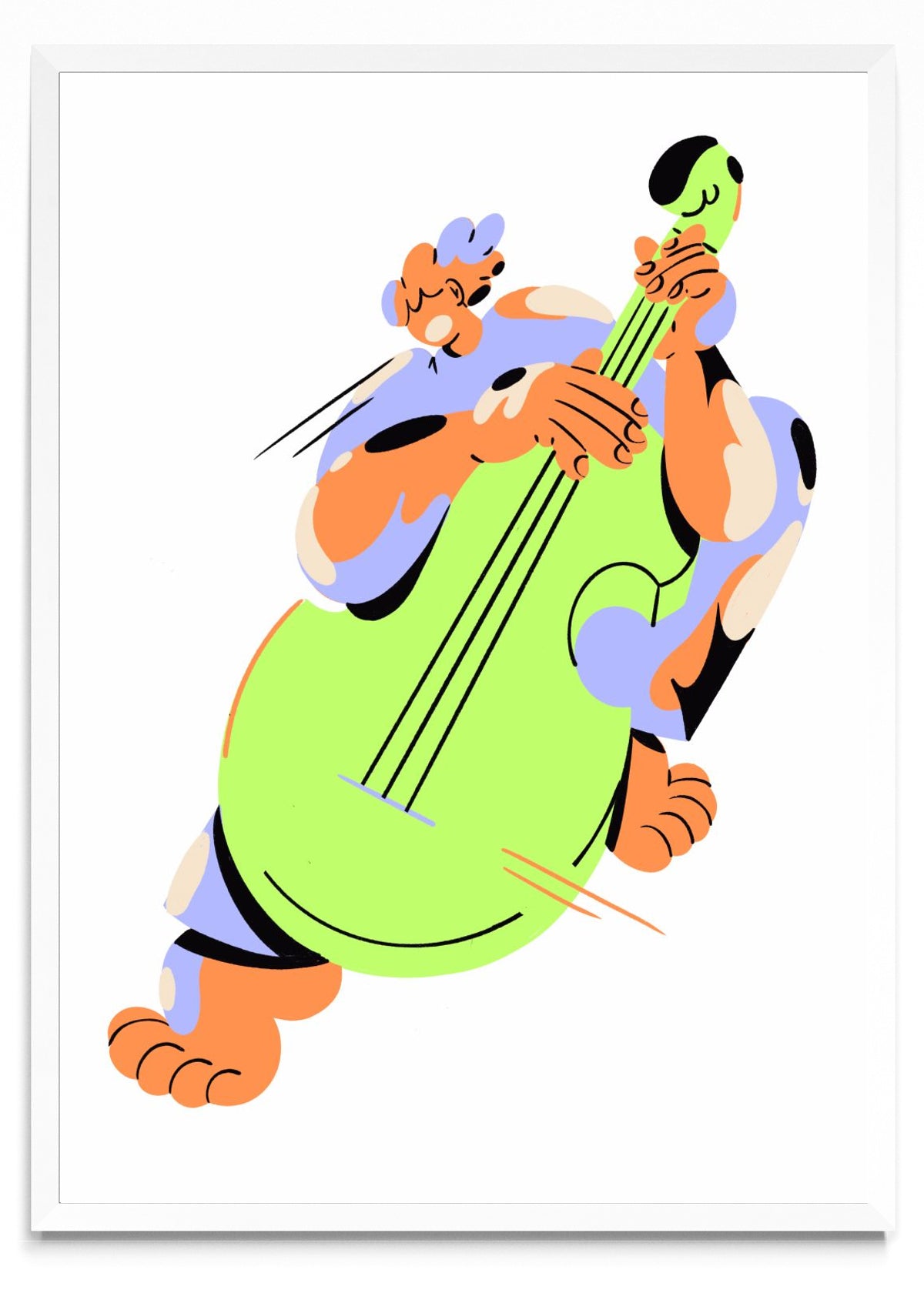 Música y Violoncello - Retrato BL