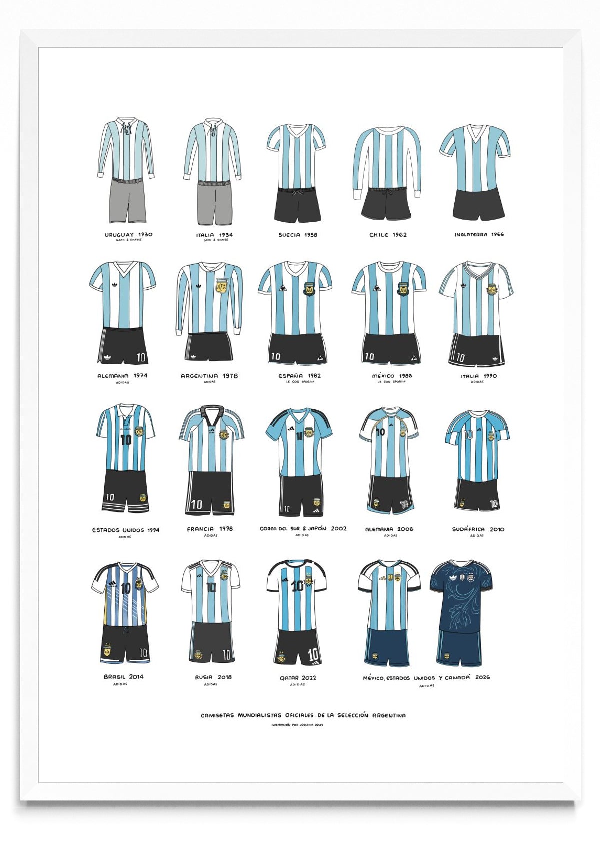 CAMISETAS MUNDIALISTAS - Retrato BL