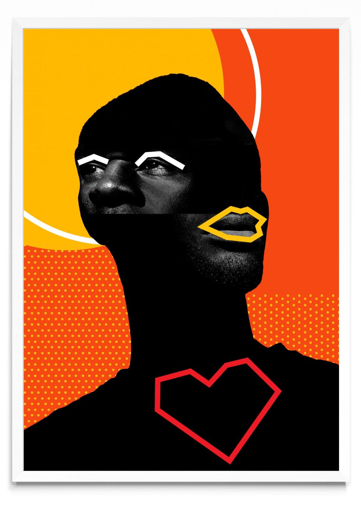 Collage enamorado - Retrato BL