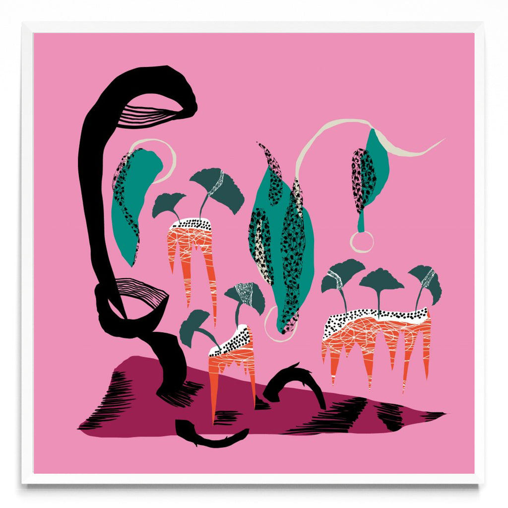 Paisaje con Ginkos. - Cuadrado BL