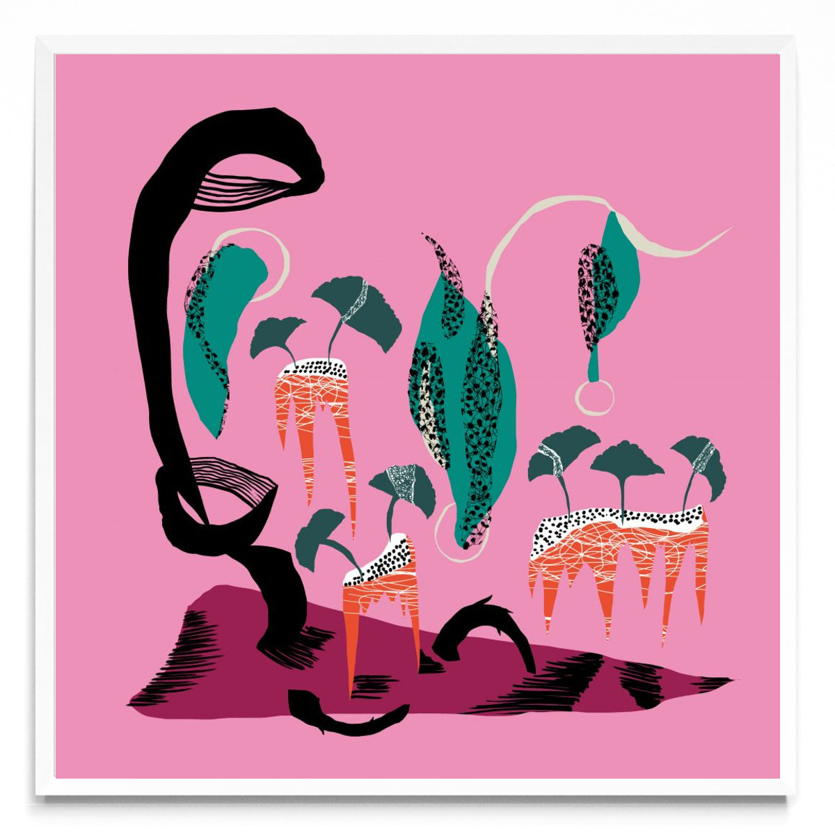 Paisaje con Ginkos. - Cuadrado BL